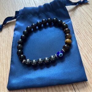 New Bracelet Triple Protection never worn Tiger’s Eye Tourmaline Hematite